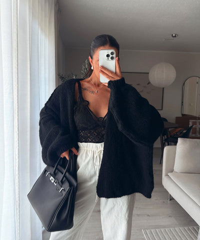 The Jet Black Cardigan | LouLou Couture