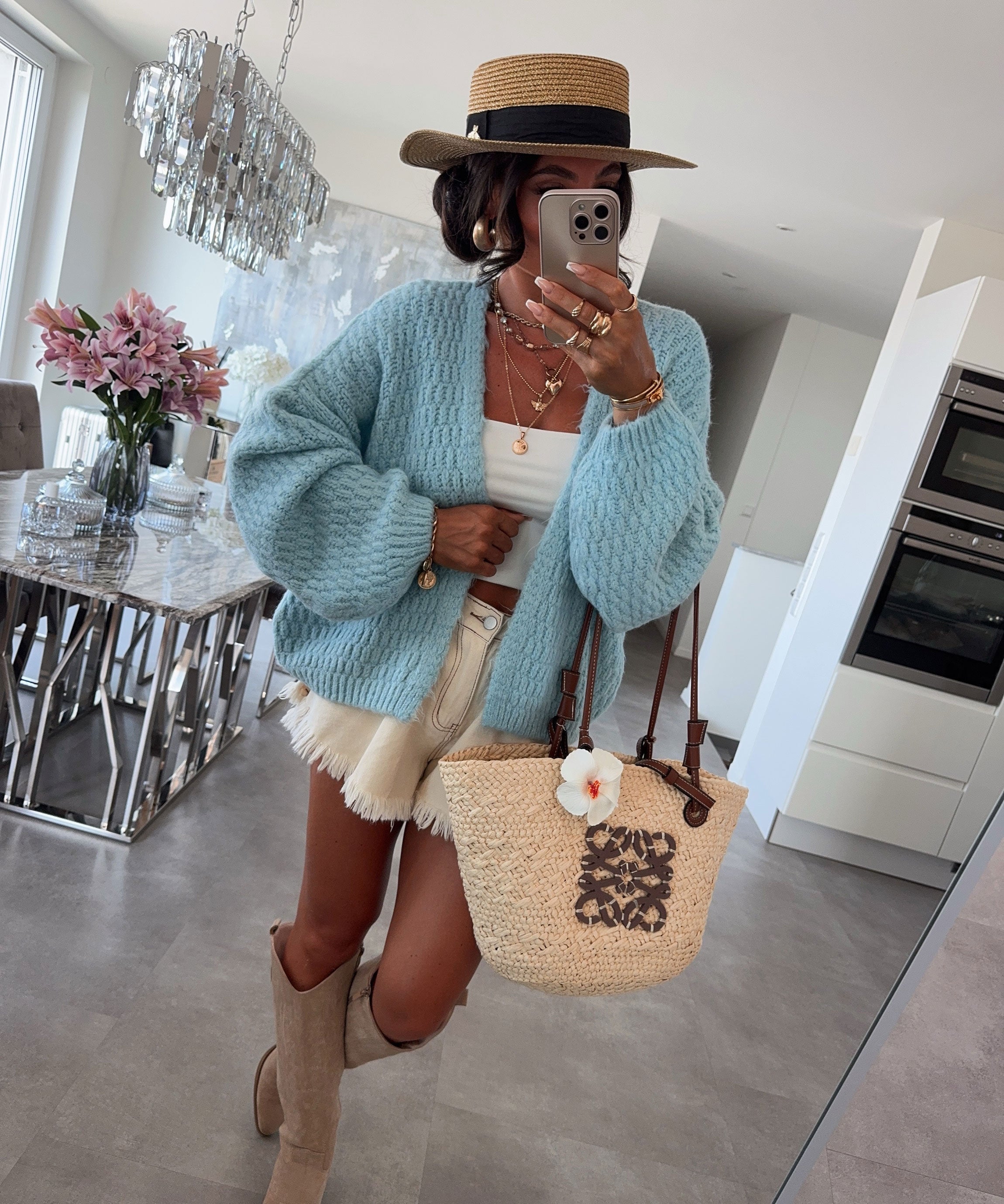 Baby Blue Cardigan | LouLou Couture