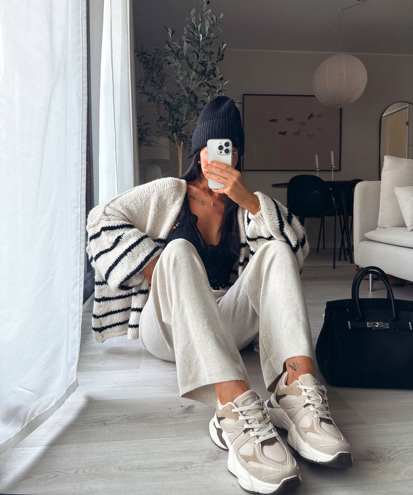 Linear Stripe Cardigan | LouLou Couture