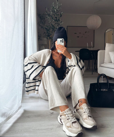 Linear Stripe Cardigan | LouLou Couture