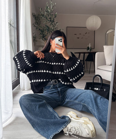 Black Jet Pullover | LouLou Couture