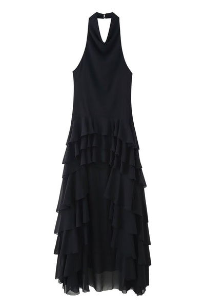 Celeste Ruffle Maxi Dress | LouLou Couture