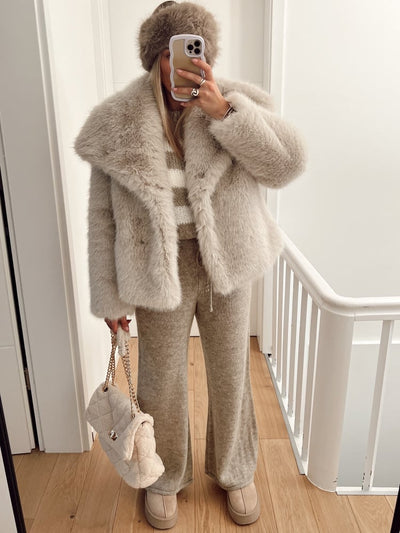 Beige Siberia Coat | LouLou Couture