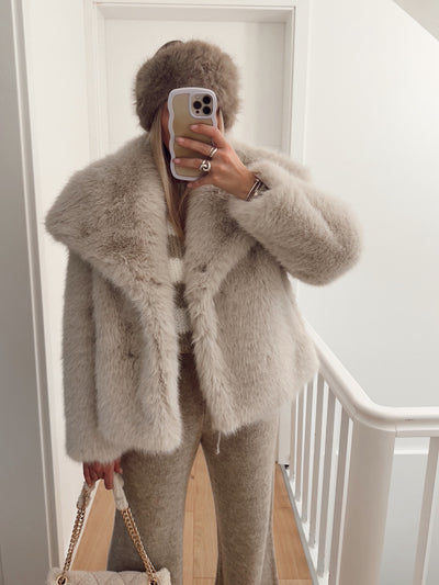 Beige Siberia Coat | LouLou Couture