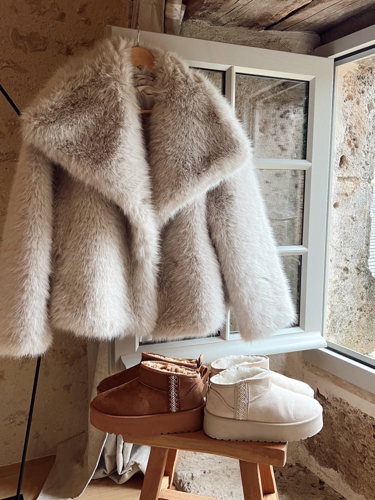 Beige Siberia Coat | LouLou Couture