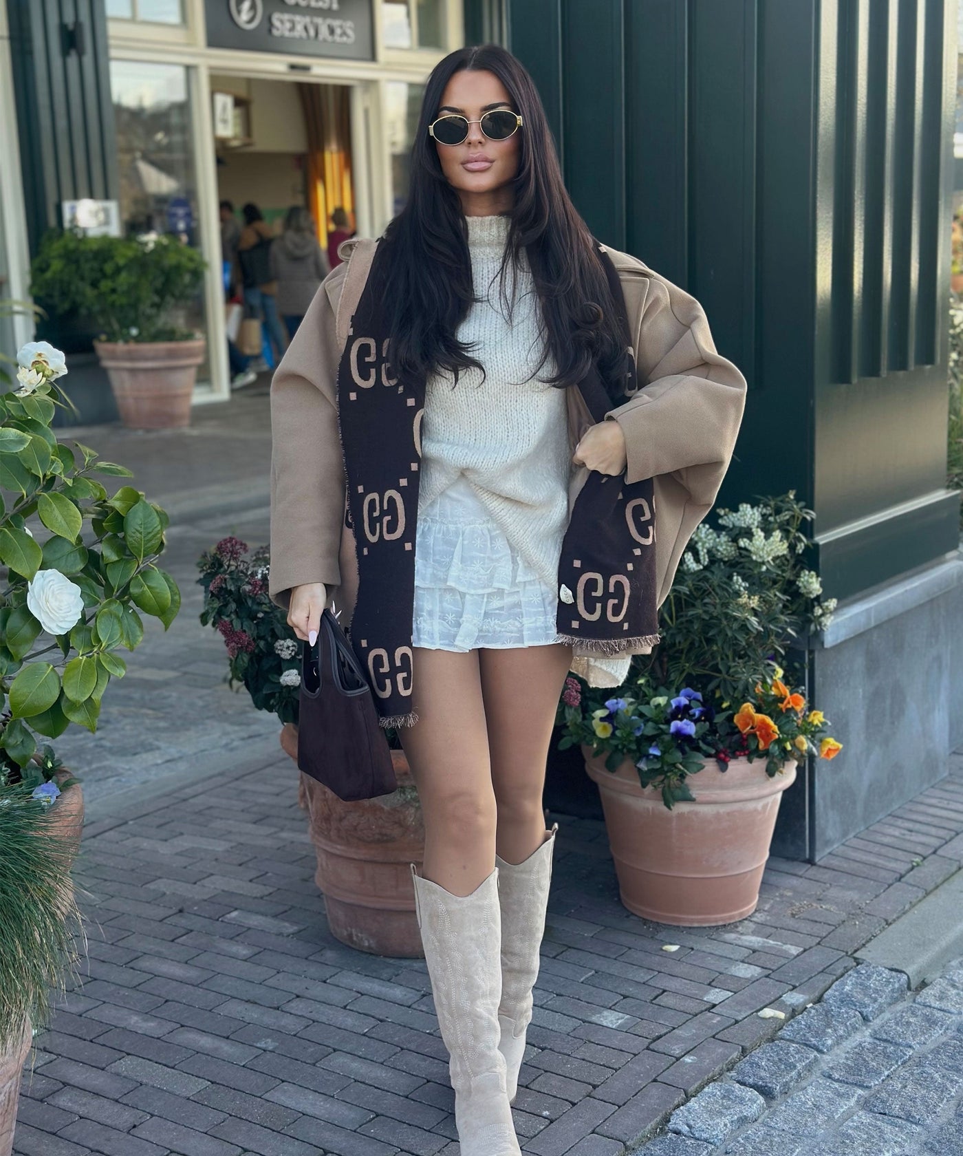 Oversize Jacke Joana Camel