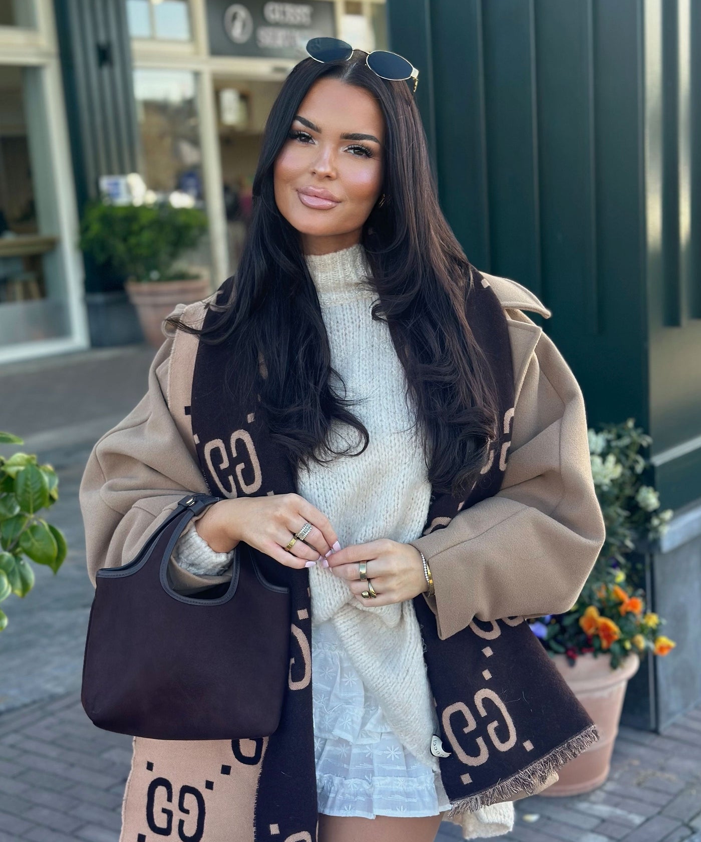 Oversize Jacke Joana Camel