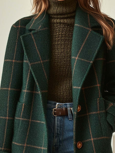 Cambridge Wool Check Coat | LouLou Couture
