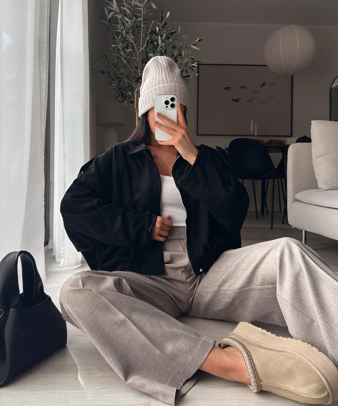 Suede Bomber Jacket | LouLou Couture