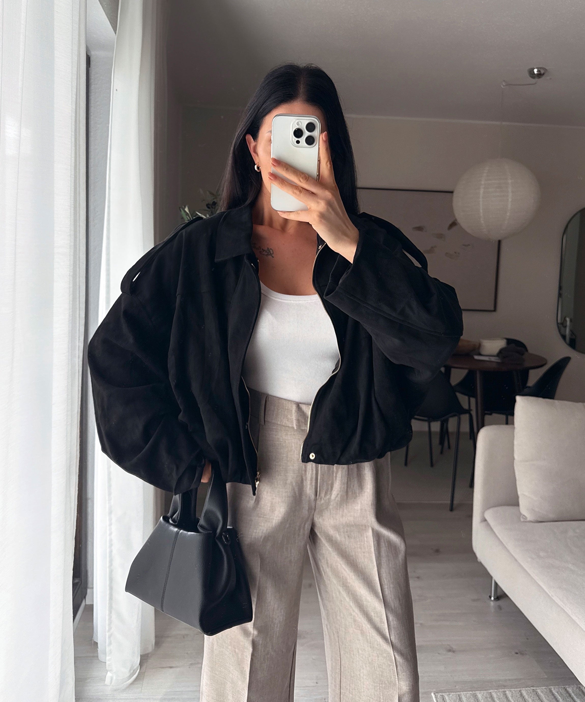 Suede Bomber Jacket | LouLou Couture