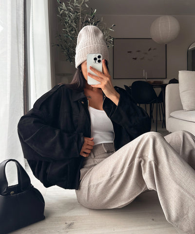 Suede Bomber Jacket | LouLou Couture