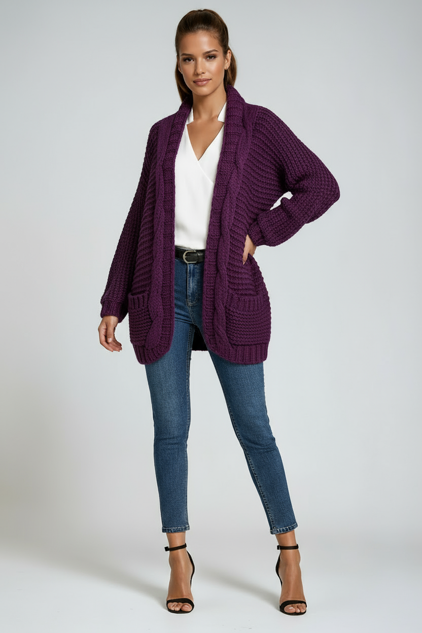 Women's Long Sleeve Cardigan | LouLou Couture