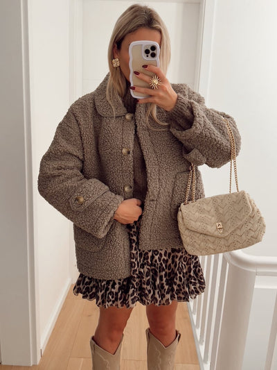 Taupe Roside Jacket | LouLou Couture