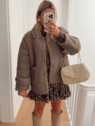 Taupe Roside Jacket | LouLou Couture