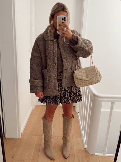 Taupe Roside Jacket | LouLou Couture