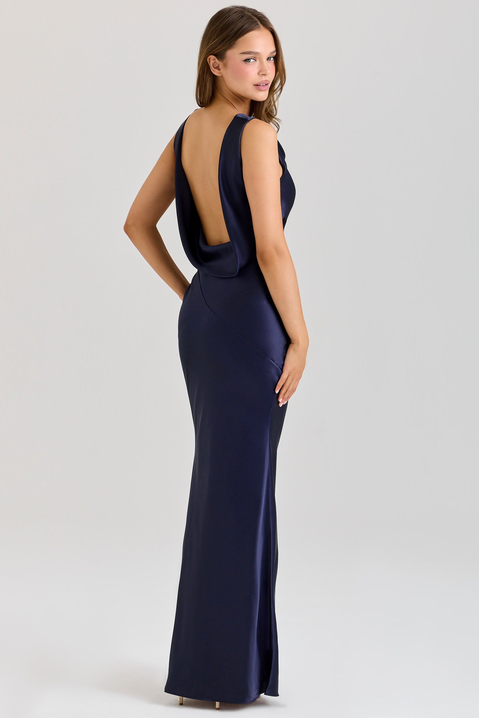 sapphire satin dress Sapphire Seascape Satin Maxi Dress Blue