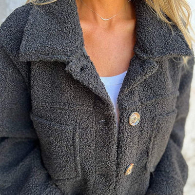 Relaxed Fit Fleece Jacket | LouLou Couture