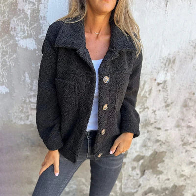 Relaxed Fit Fleece Jacket | LouLou Couture