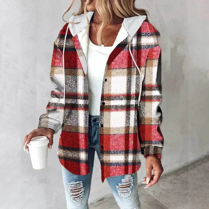 Emma Checked Hooded | LouLou Couture