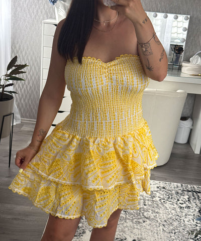 Yellow Floral Canary Dress | LouLou Couture