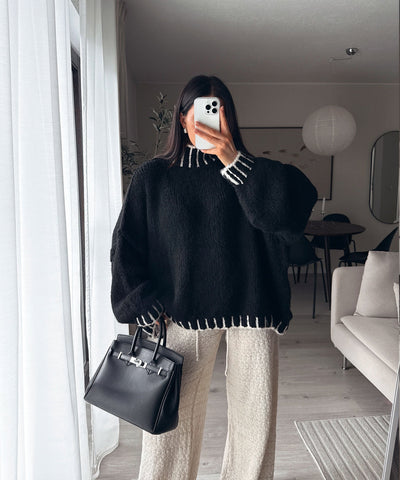 Black Salma Pullover | LouLou Couture
